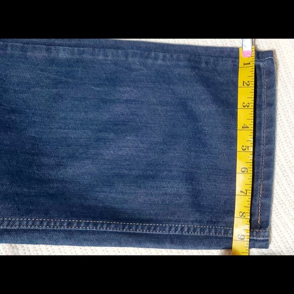 Denizen By Levis Jeans Mens 38x32 Blue 218 Straight Fit Dark Wash - Picture 5 of 9
